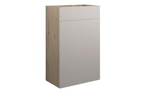 Clarence 500mm Standard WC Unit - Matt Dove Grey (Oak Cab)